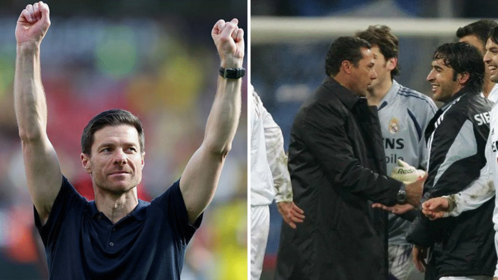 Xabi Alonso e Vanderlei Luxemburgo